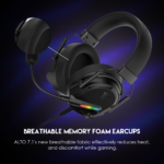 HG26 ALTO RBG GAMING HEADSET BLACK 7.1 - Image 7