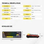 MAXFIT70 MK911 Wireless 65% MECHNAICAL GAMING KEYBOARD - Image 2