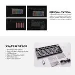 MAXFIT81 MK910 FROST WIRELESS MODULAR MECHANICAL KEYBOARD BAREBON - Image 6