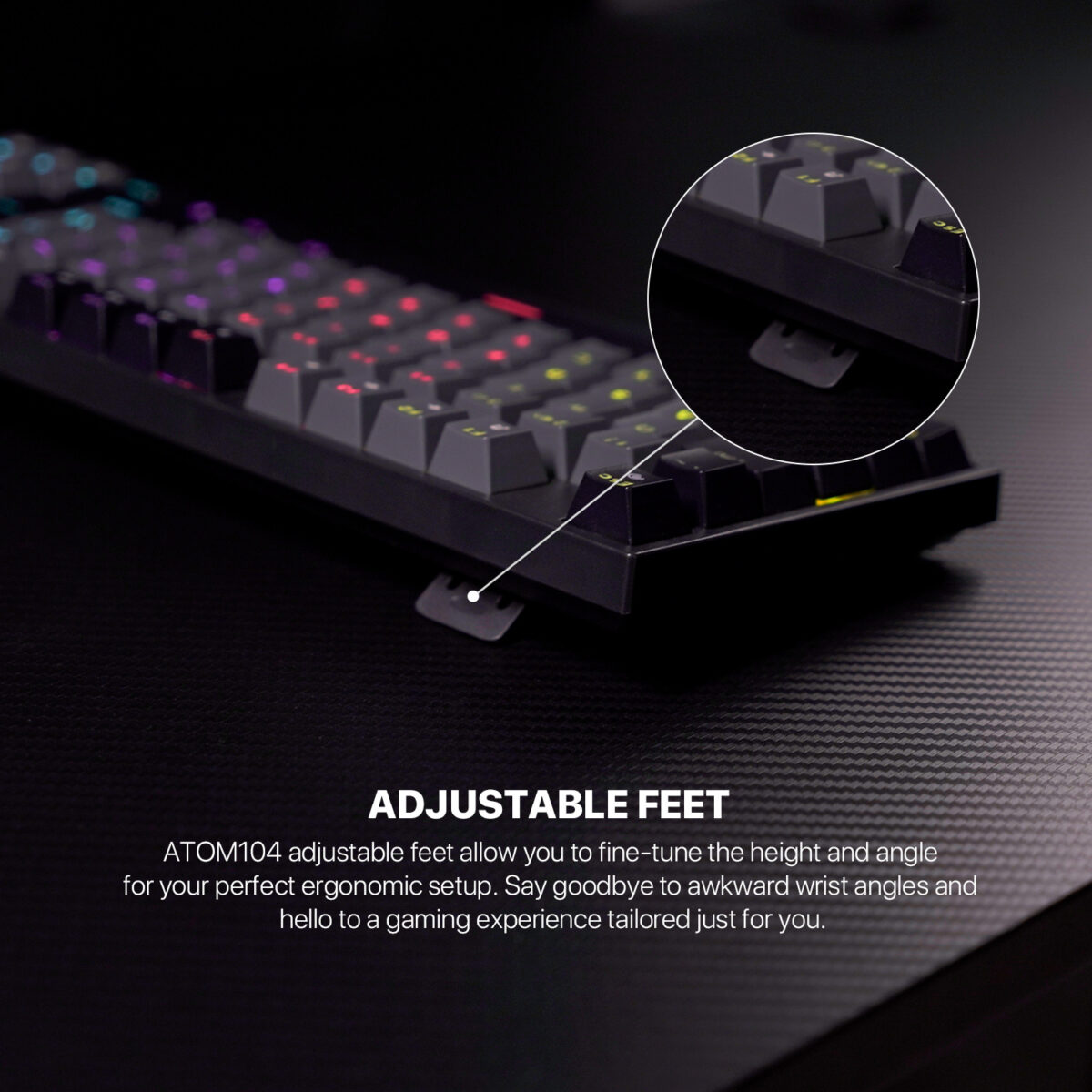 Gaming Mechanical Keyboard Full Size ATOM MK886 - Fantech Nepal ...