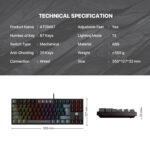 ATOM 87 MK876 V2 RGB TKL SUMI EDITION WIRED MECHANICAL GAMING KEYBOARD - Image 2