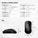 WIRELESS GAMING MOUSE 1K HELIOS II XD3V3 TRI MODE - Image 9