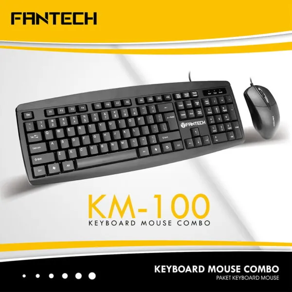 KM100 WIRED KEYBOARD AND MOUSE COMBO