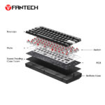 MAXFIT 61 MK857 FROST WIRELESS MODULAR MECHANICAL KEYBOARD - Image 2
