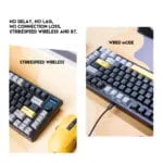 MAXFIT81 MK910 FROST WIRELESS MODULAR MECHANICAL KEYBOARD BAREBON - Image 4