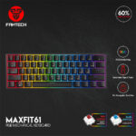 MAXFIT61 MK857 RGB 60% MECHANICAL GAMING KEYBOARD
