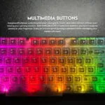 SHIKARI K515 TRANSPARENT RGB GAMING KEYBOARD - Image 2