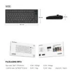 MAXFIT81 MK910 FROST WIRELESS MODULAR MECHANICAL KEYBOARD BAREBON - Image 5
