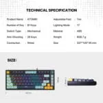 MK875 V2 ATOM 81 MIZU EDITION MECHANICAL KEYBOARD - Image 11