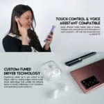 TWS BLUETOOTH WIRELESS WAVE 12 TW12 EARBUDS - Image 2