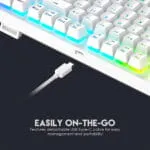 MAXFIT108 MK855 RGB HOTSWAPPABLE WIRED MECHANICAL KEYBOARD - Image 2