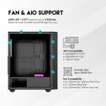 AERO CG77 TEMPERED GLASS PC CASING - Image 4