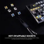 MAXFIT81 MK910 FROST WIRELESS MODULAR MECHANICAL KEYBOARD PBT - Image 8