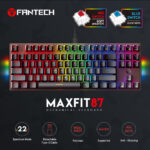 MAXFIT87 MK856 MECHANICAL GAMING KEYBOARD MINT EDITION