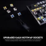 MAXFIT81 MK910 FROST WIRELESS MODULAR MECHANICAL KEYBOARD BAREBON - Image 3