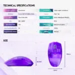 ARIA XD7 ATOMIC DESIGN WIRELESS BLUETOOTH GAMING MOUSE - Image 9