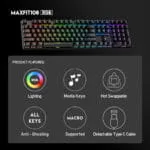 Keyboard Gaming Mechanical MAXFIT108 MK855 Full Size - Image 4
