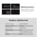 MAXFIT108 MK855 RGB HOTSWAPPABLE WIRED MECHANICAL KEYBOARD - Image 5
