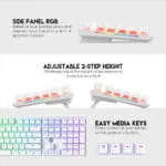 MAXFIT108 MK855 RGB HOTSWAPPABLE WIRED MECHANICAL KEYBOARD - Image 6