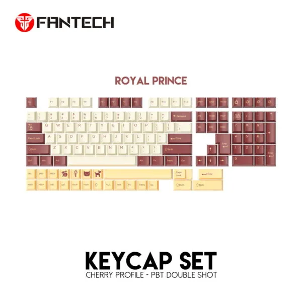 ACK01 KEYCAPS SET PBT DUAL-SHOT ROYAL PRINCE CHERRY PROFILE