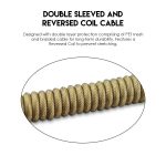 AC701 TYPE C COILED CABLE FOR MECHANICAL KEYBOARDS - Image 2