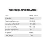 EG3 WIRED MAGNETIC EARBUDS TYPE C - Image 2