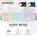 MAXFIT108 MK855 RGB HOTSWAPPABLE WIRED MECHANICAL KEYBOARD