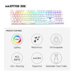 MAXFIT108 MK855 RGB HOTSWAPPABLE WIRED MECHANICAL KEYBOARD - Image 2