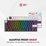 MAXFIT 61 MK857 FROST WIRED MODULAR MECHANICAL KEYBOARD