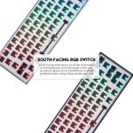 MAXFIT 61 MK857 FROST WIRED MODULAR MECHANICAL KEYBOARD - Image 3