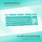 MAXFIT87 MK856 MECHANICAL GAMING KEYBOARD MINT EDITION - Image 2