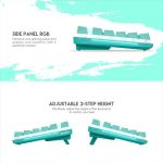 MAXFIT87 MK856 MECHANICAL GAMING KEYBOARD MINT EDITION - Image 3