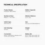 MAXFIT81 MK910 FROST WIRELESS MODULAR MECHANICAL KEYBOARD BAREBON - Image 8