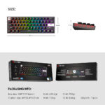 MAXFIT 61 MK857 FROST WIRELESS MODULAR MECHANICAL KEYBOARD - Image 4