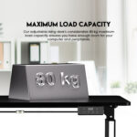 WS414 WORKSTATION HEIGHT ADJUSTABLE RISING GAMING DESK - Image 6