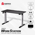 WS414 WORKSTATION HEIGHT ADJUSTABLE RISING GAMING DESK
