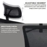 OCA258 MESH DESIGN ERGONOMIC OFFICE CHAIR - Image 6