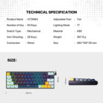 MK874 V2 ATOM 63 MIZU EDITION MECHANICAL KEYBOARD - Image 5