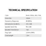 EG3 WIRED EARBUDS 3.5mm JACK - Image 8