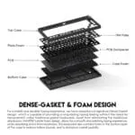 MAXFIT81 MK910 FROST WIRELESS MODULAR MECHANICAL KEYBOARD BAREBON - Image 9