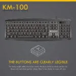 KM100 WIRED KEYBOARD AND MOUSE COMBO - Image 6