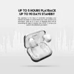 TWS BLUETOOTH WIRELESS WAVE 12 TW12 EARBUDS - Image 6