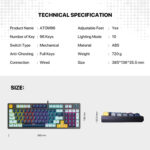 MK890 V2 ATOM96 MIZU EDITION MECHANICAL KEYBOARD - Image 10