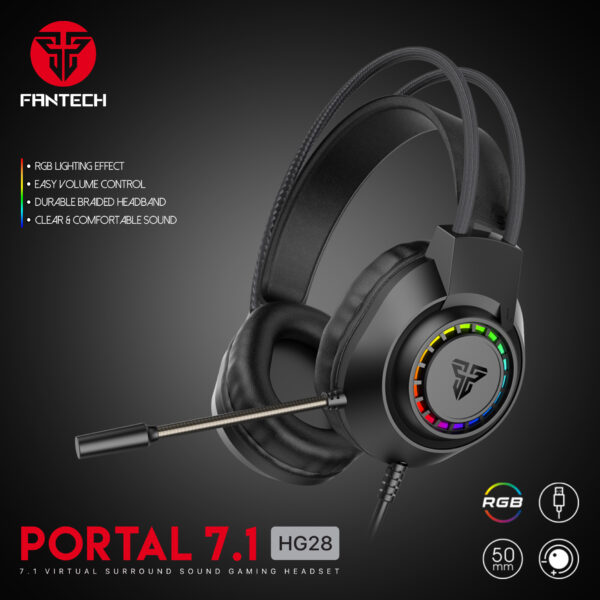 PORTAL 7.1 HG28 RGB USB GAMING HEADSET