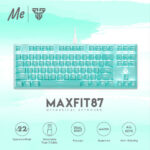 MAXFIT87 MK856 MECHANICAL GAMING KEYBOARD MINT EDITION