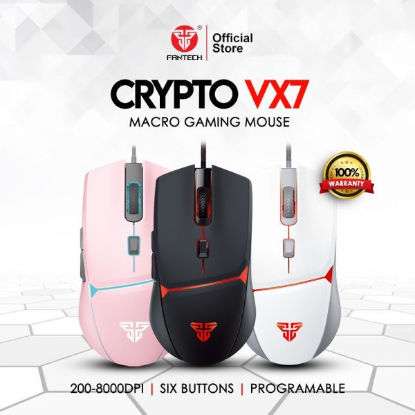 CRYPTO VX7 MACRO WIRED GAMING MOUSE
