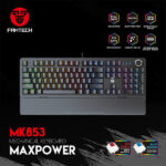MAXPOWER MK853 V2 RGB MECHANICAL KEYBOARD WITH WRIST REST