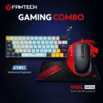 FANTECH COMBO OFFER ATOM 63 KEYBOARD, VX9 GAMING MOUSE AND VIGIL 256 MOUSEPAD