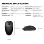 Aria II XD7V2 Series with Pixart 3395 Sensor Wireless Gaming Mouse - Image 13
