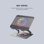 NC30 RGB LAPTOP COOLER  FAN NOTEBOOK COOLING PAD - Image 8